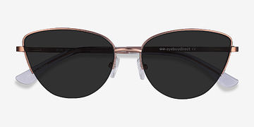 Rose Gold Sun Star -  Metal Sunglasses
