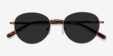 Bronze Span -  Acetate, Metal Sunglasses