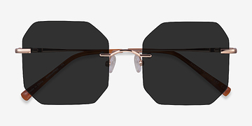 Rose Gold Elmira -  Metal Sunglasses
