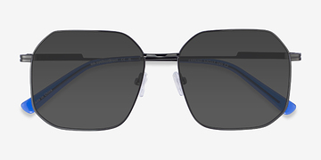 Shiny Black Expand -  Metal Sunglasses