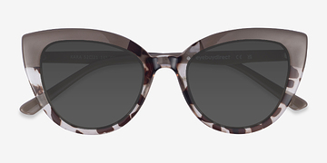 Tortoise Brown Kara -  Plastic Sunglasses