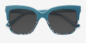 Green Leopard Intrigue -  Acetate Sunglasses
