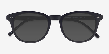Black Hidden -  Vintage Plastic Sunglasses