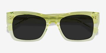 Clear Yellow Because -  Acetate Sunglasses