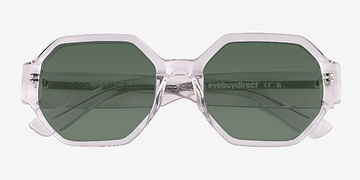 Clear Crystal Mirror -  Acetate Sunglasses