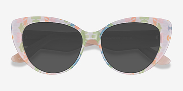 Floral Milky Nude Gallery -  Acetate Sunglasses