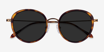 Tortoise Bronze Nagano -  Metal Sunglasses