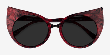 Red Striped Gold Birman -  Metal Sunglasses