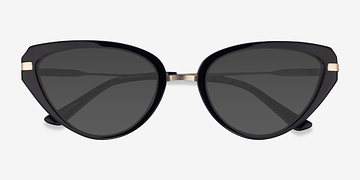 Black Genevieve -  Metal Sunglasses