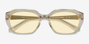 Yellow Translusant Spritz -  Metal Sunglasses