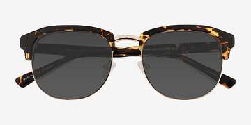 Spotty Tortoise Gold Blume -  Metal Sunglasses