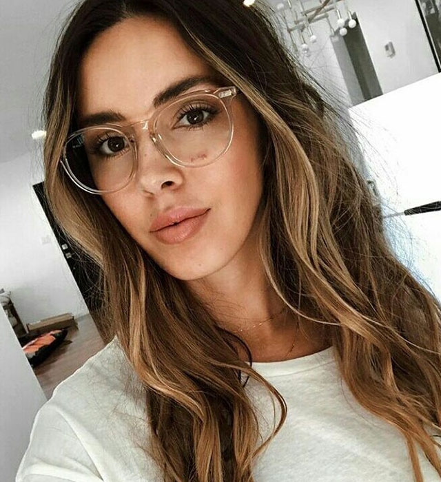 Champagne-Oval-Eyeglasses for Women