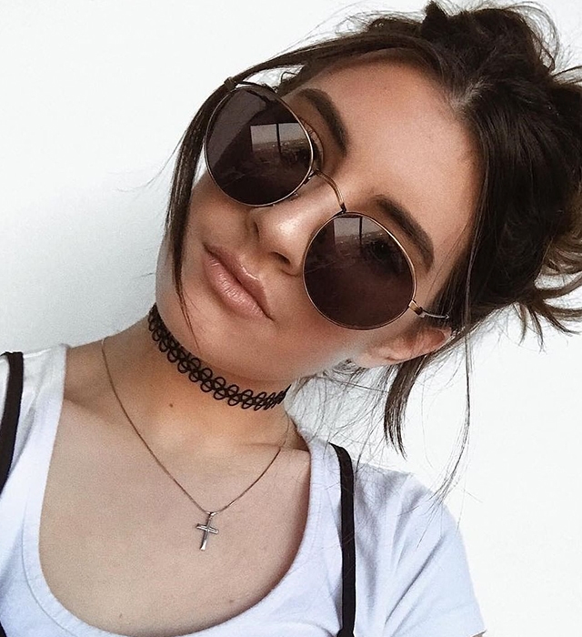 Brown-Round-Sunglasses for Women